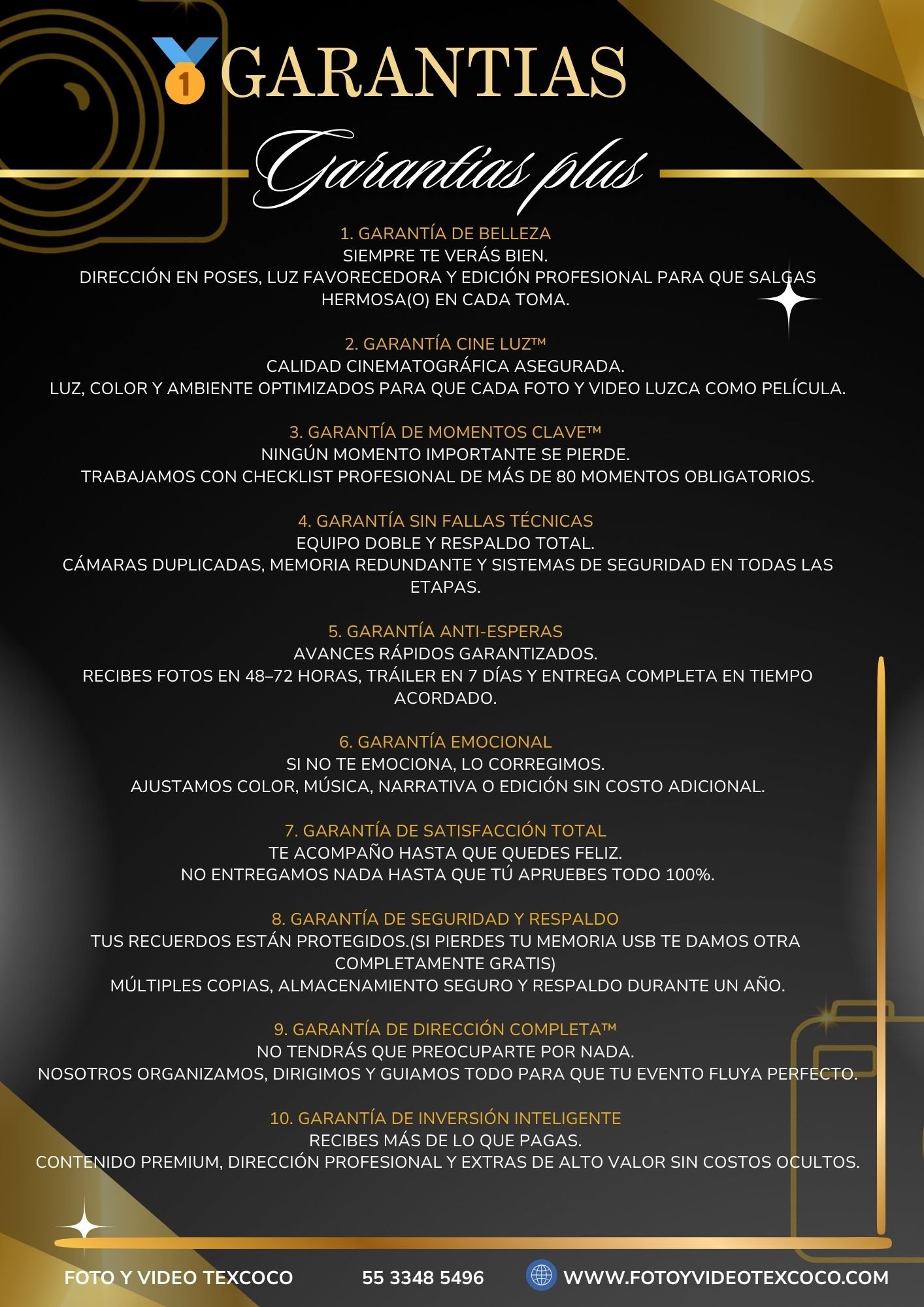 Garantías Foto y Video Texcoco